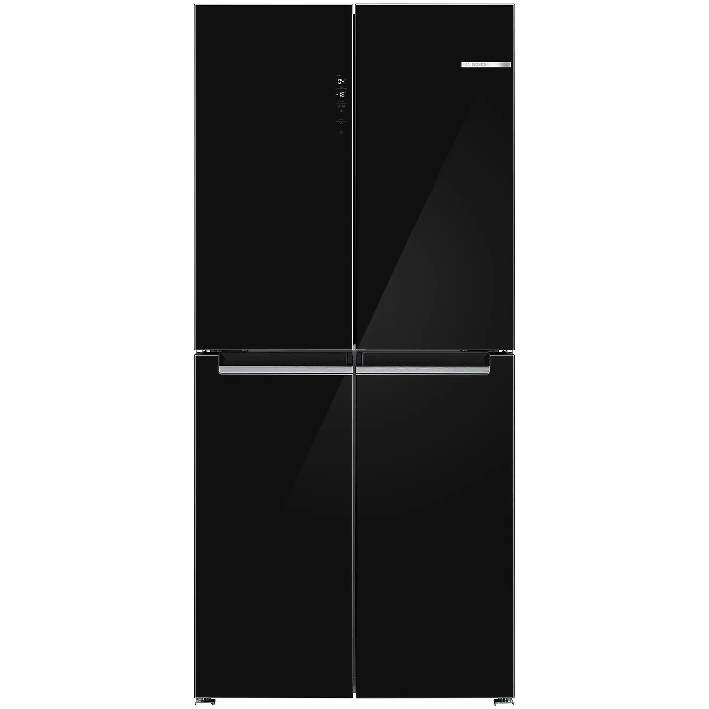 Serie 4 Multipuerta puertas de cristal 189.5 x 85.5 cm Negro, Total NoFrost 1