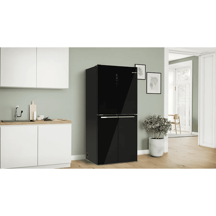 Serie 4 Multipuerta puertas de cristal 189.5 x 85.5 cm Negro, Total NoFrost 2