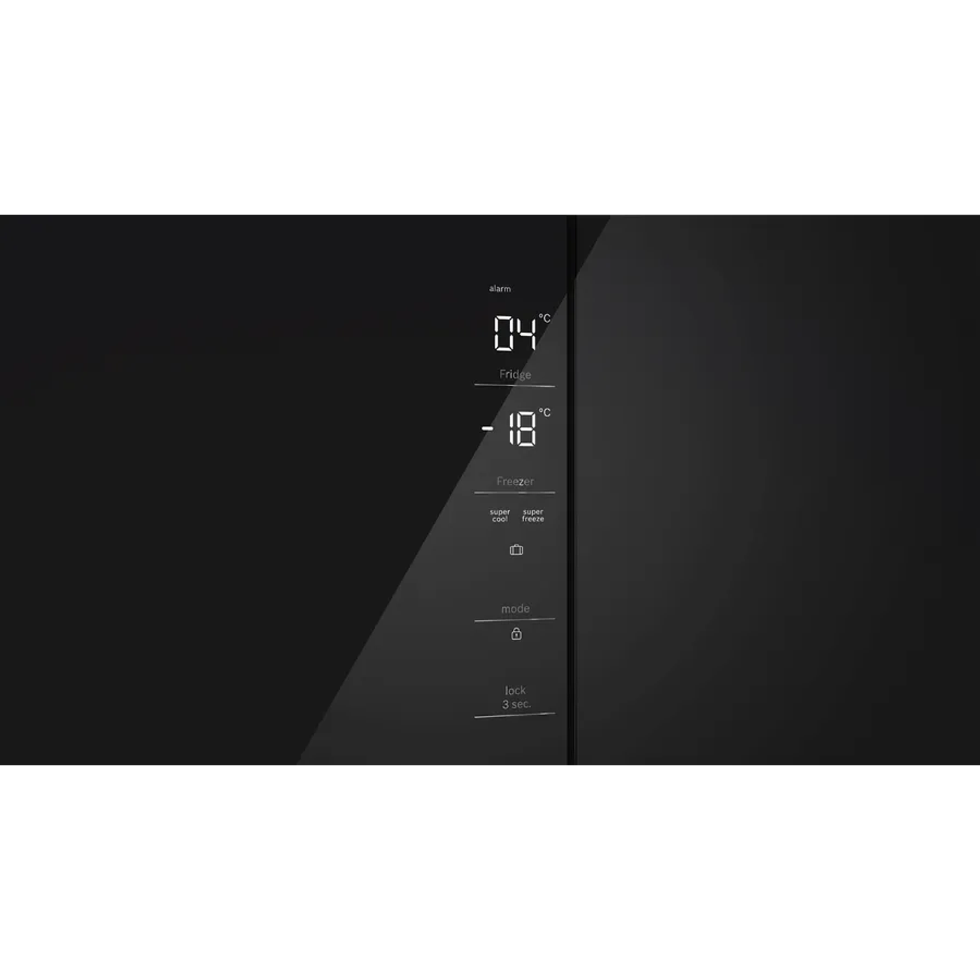 Serie 4 Multipuerta puertas de cristal 189.5 x 85.5 cm Negro, Total NoFrost 4