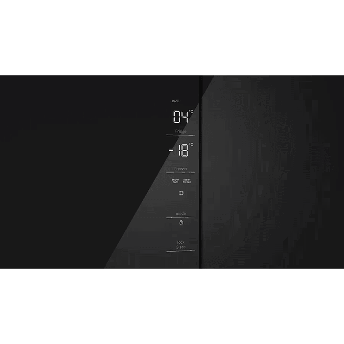 Serie 4 Multipuerta puertas de cristal 189.5 x 85.5 cm Negro, Total NoFrost 4