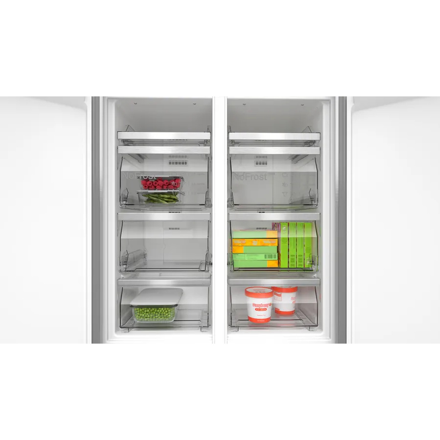 Serie 4 Multipuerta puertas de cristal 189.5 x 85.5 cm Negro, Total NoFrost 5