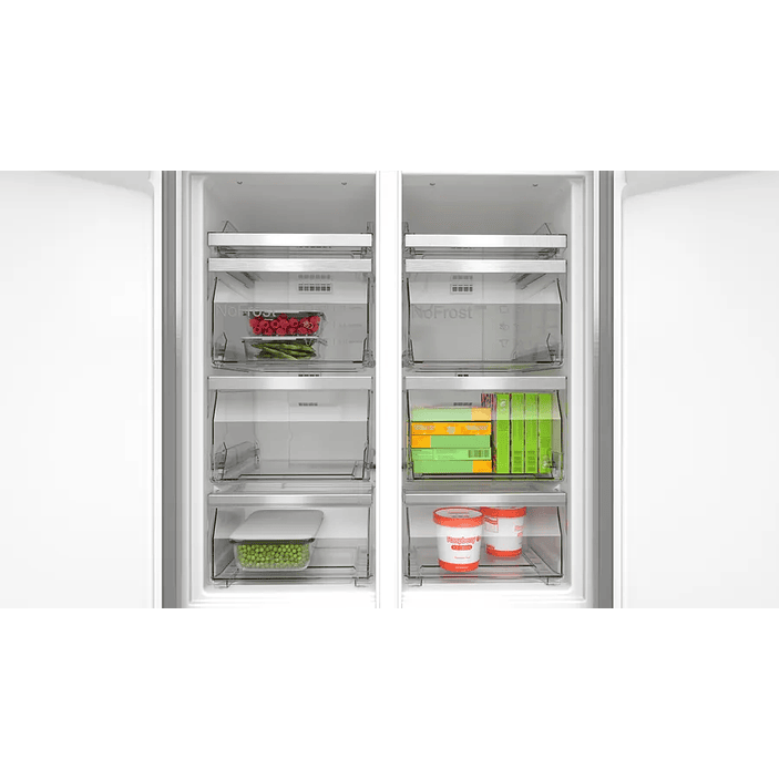 Serie 4 Multipuerta puertas de cristal 189.5 x 85.5 cm Negro, Total NoFrost 5