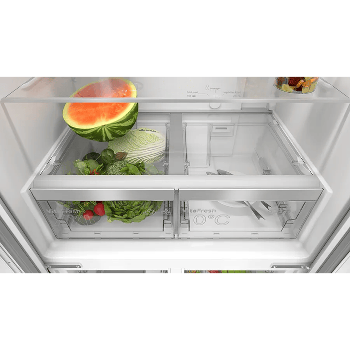 Serie 4 Multipuerta puertas de cristal 189.5 x 85.5 cm Negro, Total NoFrost 9