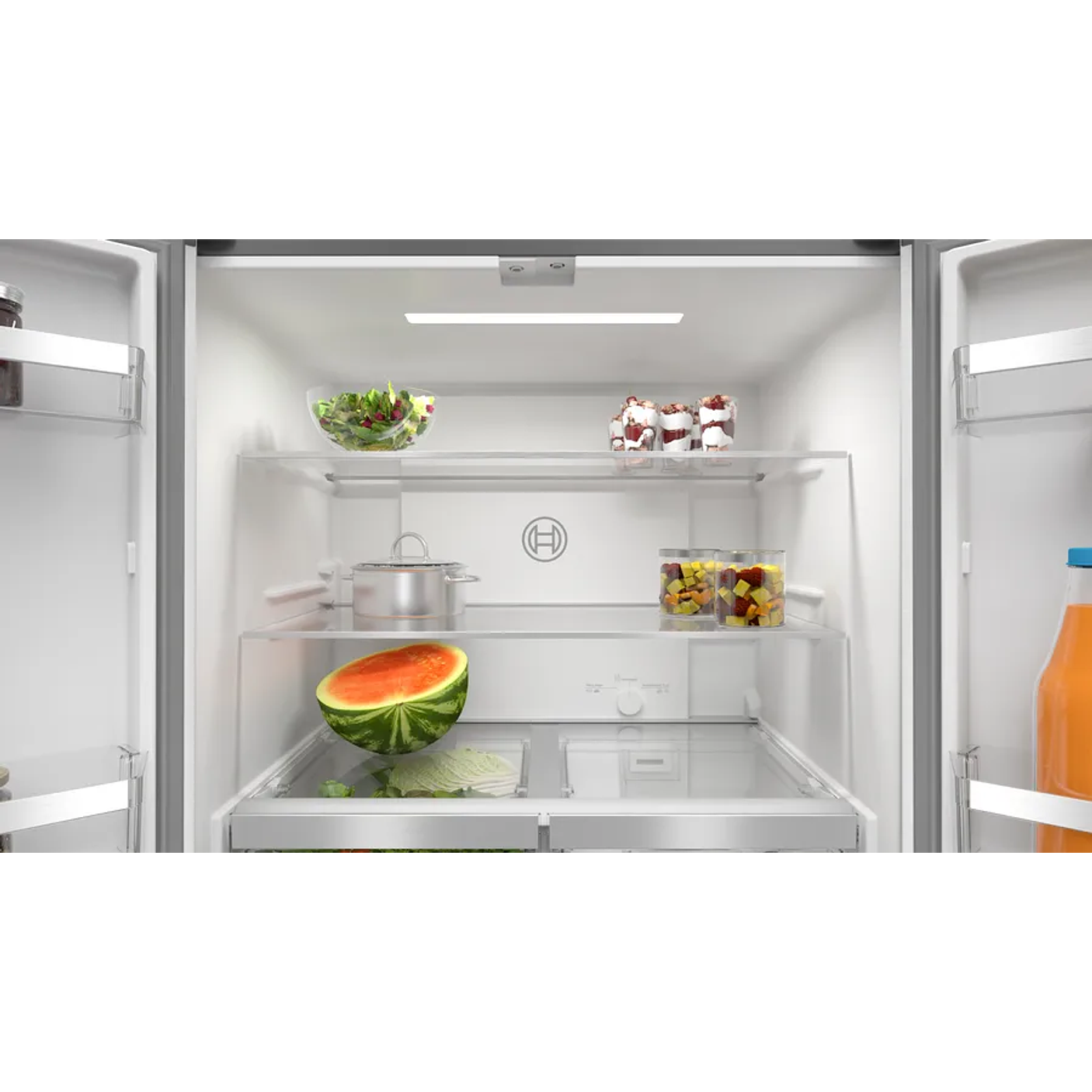 Serie 4 Multipuerta puertas de cristal 189.5 x 85.5 cm Negro, Total NoFrost 10