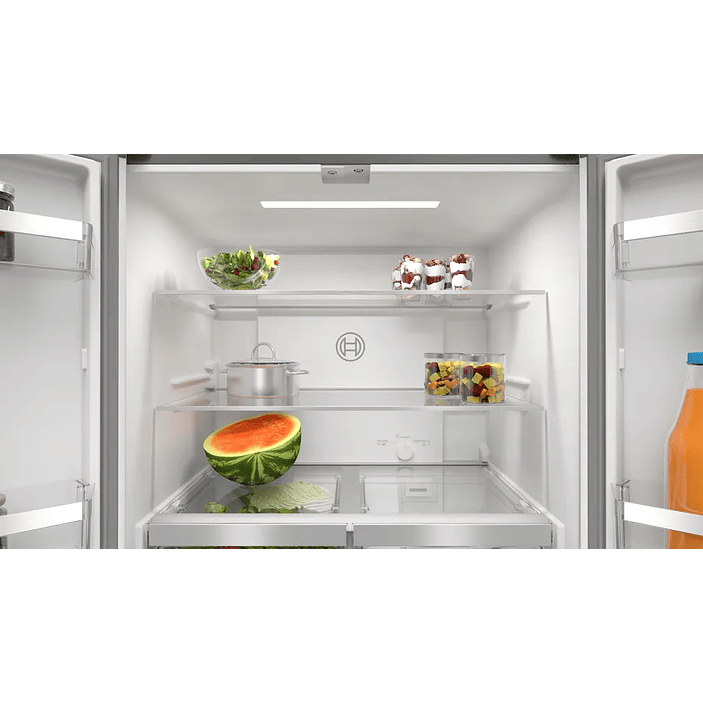 Serie 4 Multipuerta puertas de cristal 189.5 x 85.5 cm Negro, Total NoFrost 10