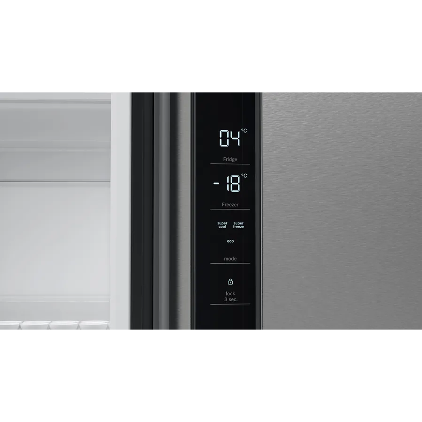 Serie 4 Multipuerta 183 x 90.5 cm Acero antihuellas, Total NoFrost, VitaFresh 3