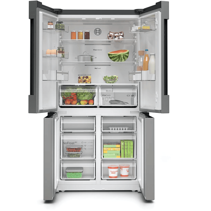 Serie 4 Multipuerta 183 x 90.5 cm Acero antihuellas, Total NoFrost, VitaFresh 7