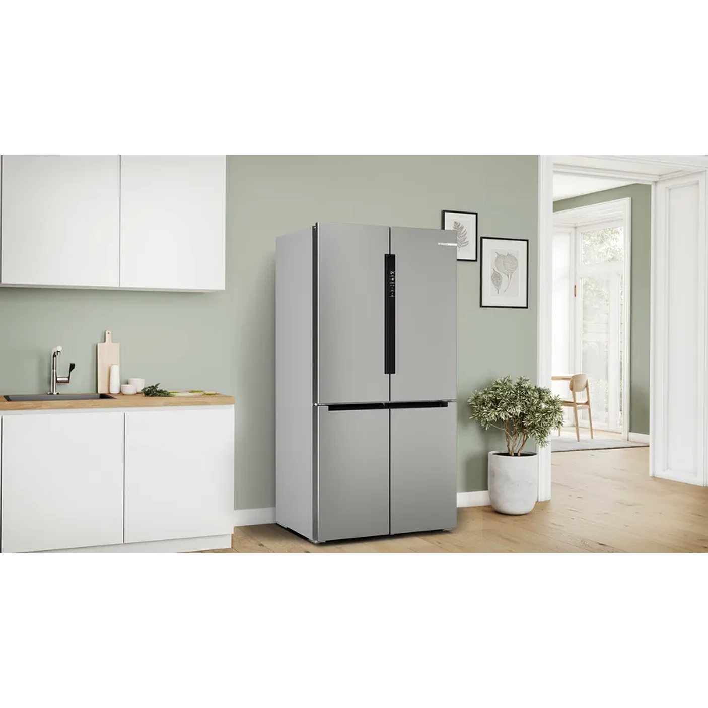 Serie 4 Multipuerta 183 x 90.5 cm Acero antihuellas, Total NoFrost, VitaFresh 2