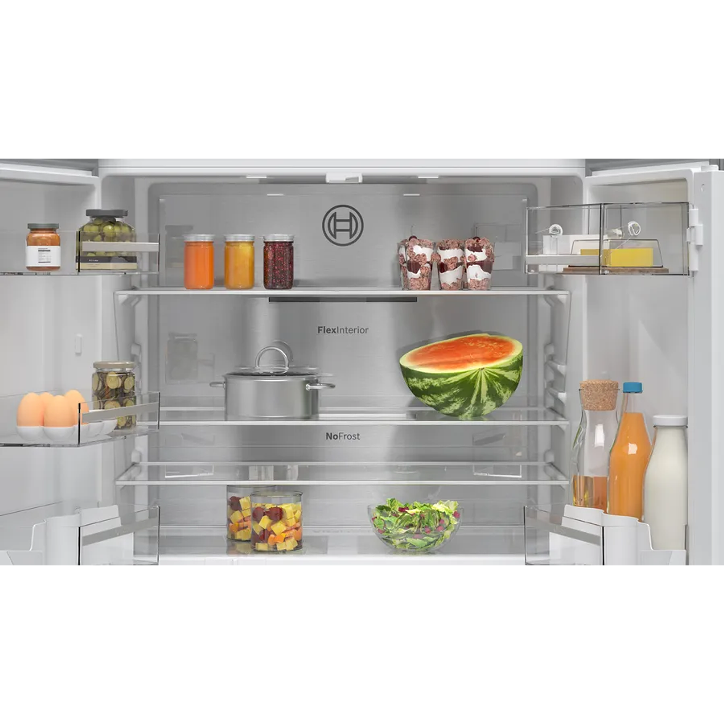 Serie 4 Multipuerta 183 x 90.5 cm Acero antihuellas, Total NoFrost, Cajón Big Box 7