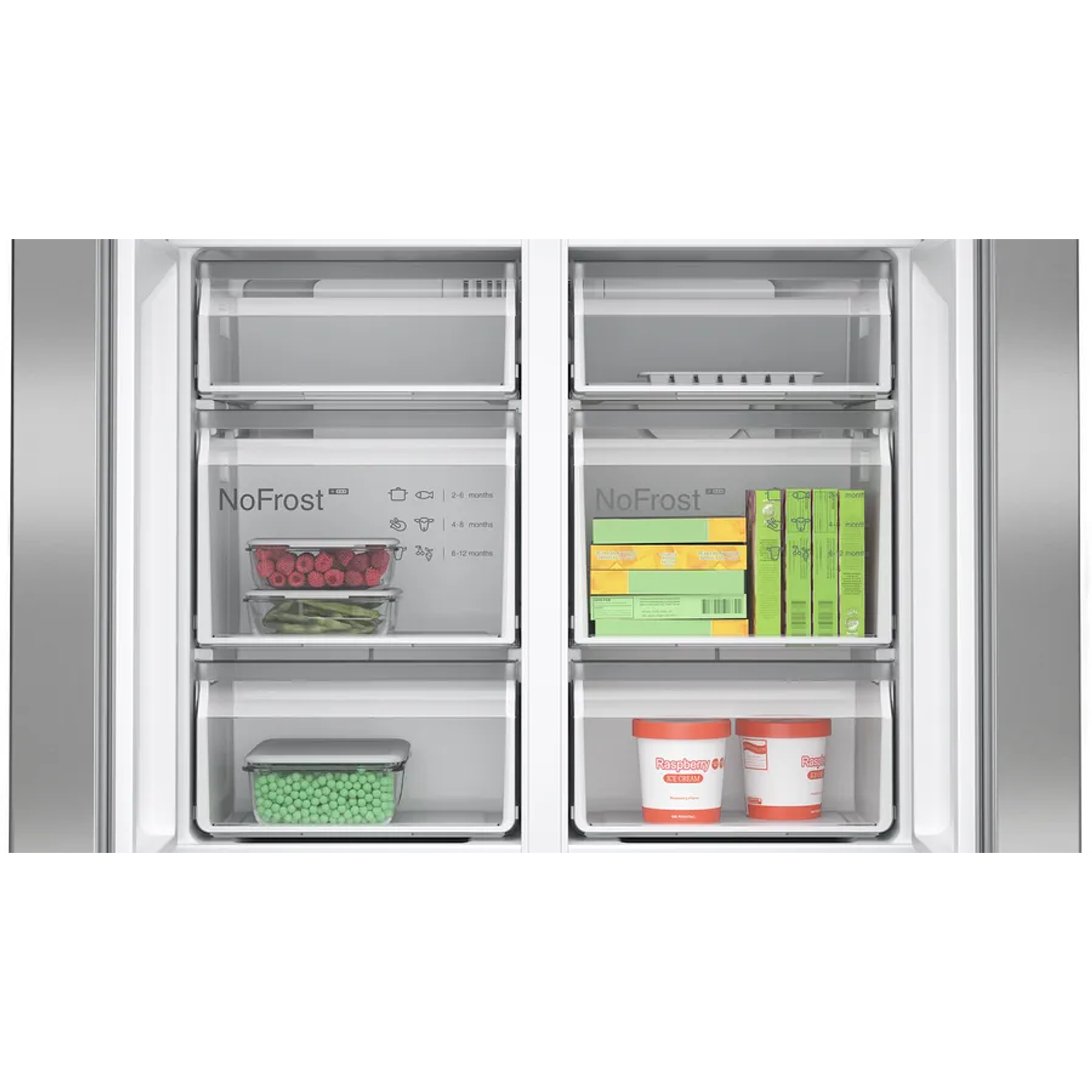 Serie 4 Multipuerta 183 x 90.5 cm Acero antihuellas, Total NoFrost, Cajón Big Box 8