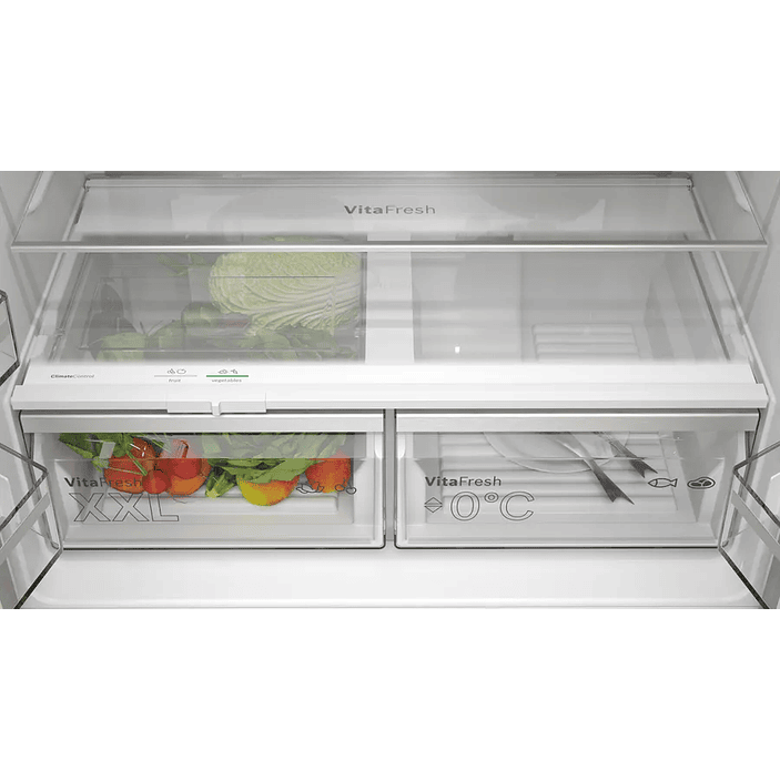 Serie 4 Multipuerta 183 x 90.5 cm Acero antihuellas, Total NoFrost, Cajón Big Box 10