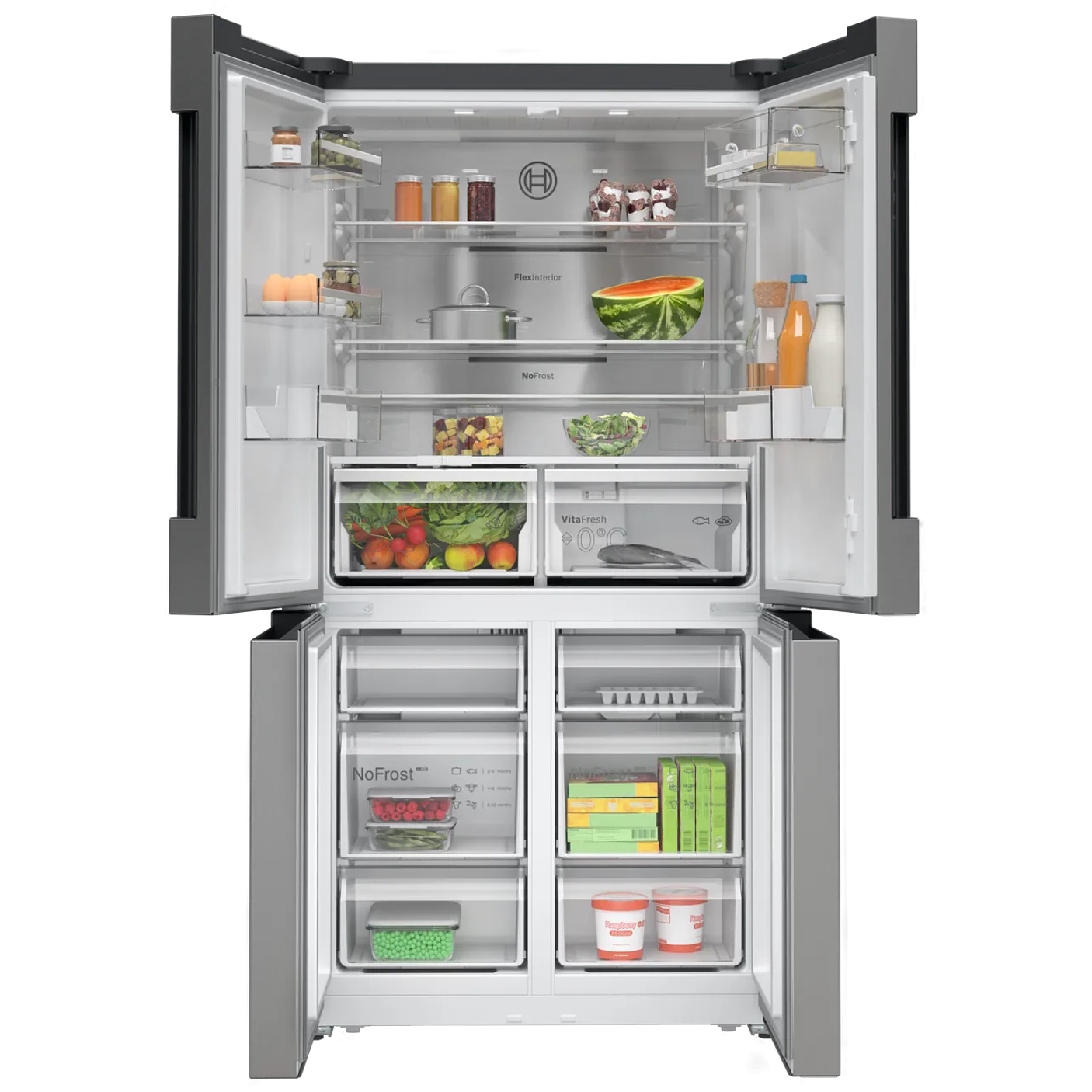 Serie 4 Multipuerta 183 x 90.5 cm Acero antihuellas, Total NoFrost, Cajón Big Box 6