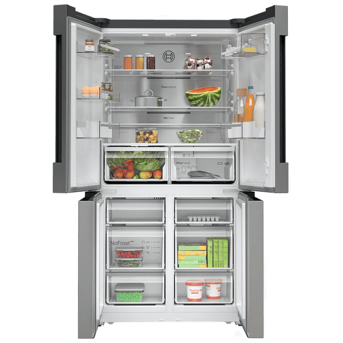 Serie 4 Multipuerta 183 x 90.5 cm Acero antihuellas, Total NoFrost, Cajón Big Box 6