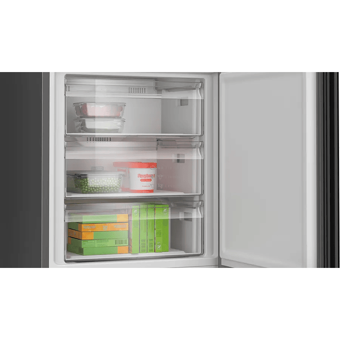 Serie 6 Frigorífico combinado de libre instalación, Acabado en cristal 203 x 70 cm Negro, Total NoFrost 4