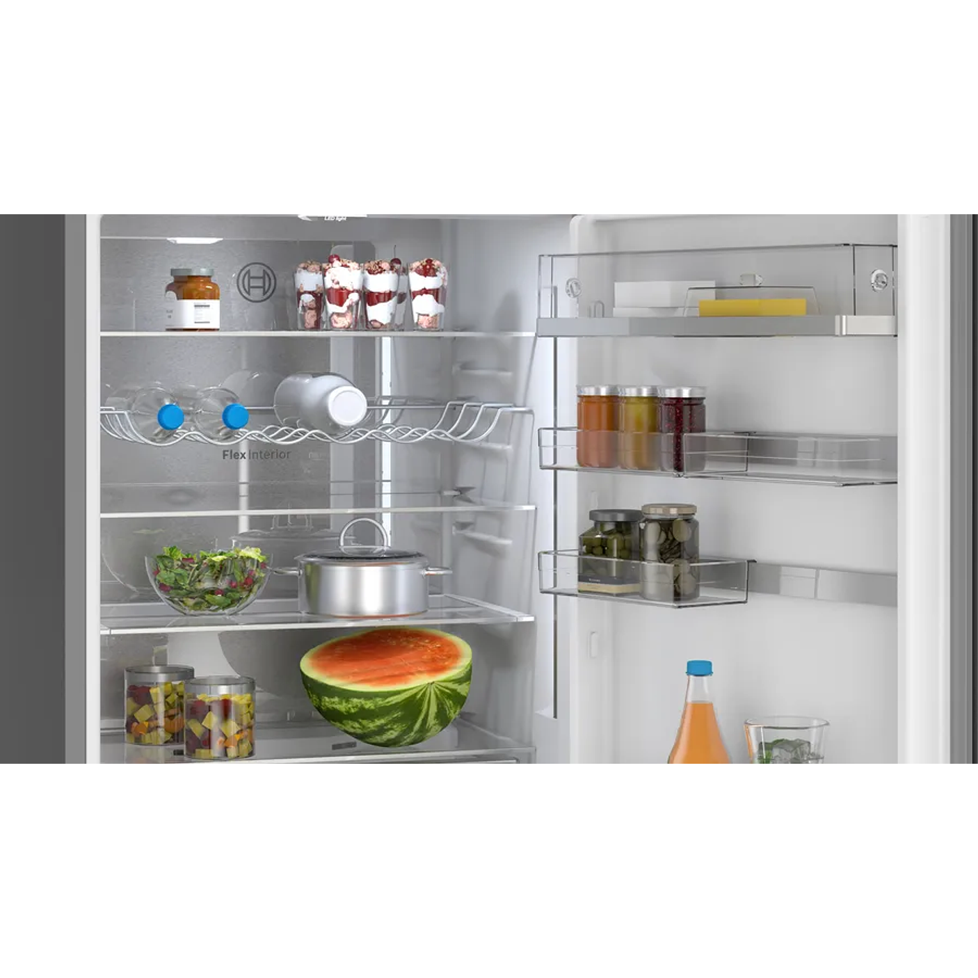 Serie 6 Frigorífico combinado de libre instalación, Acabado en cristal 203 x 70 cm Negro, Total NoFrost 5