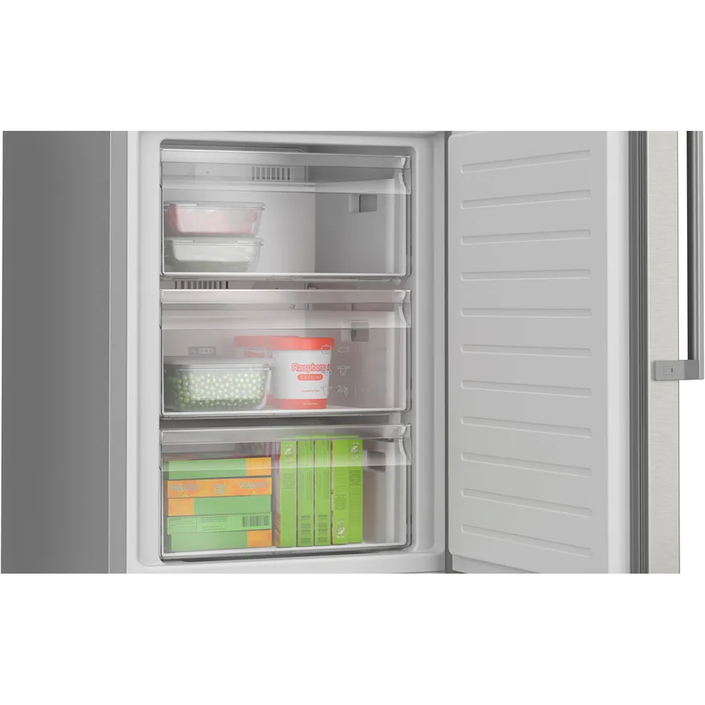 Serie 6 Frigorífico combinado de libre instalación 203 x 60 cm Acero antihuellas, Total NoFrost 8