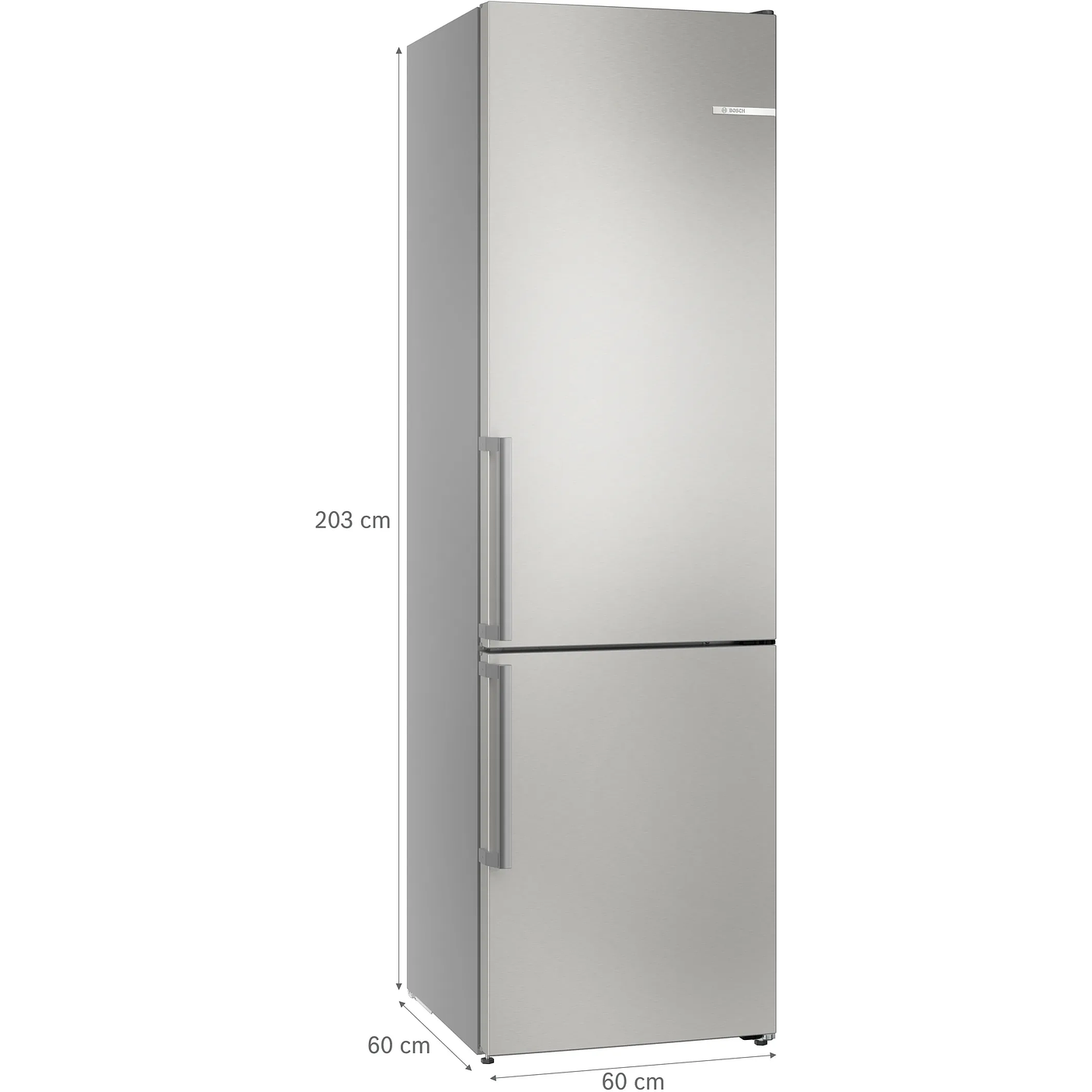 Serie 6 Frigorífico combinado de libre instalación 203 x 60 cm Acero antihuellas, Total NoFrost 5