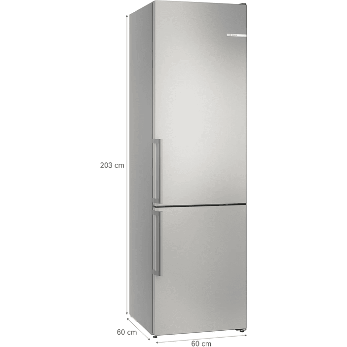 Serie 6 Frigorífico combinado de libre instalación 203 x 60 cm Acero antihuellas, Total NoFrost 5