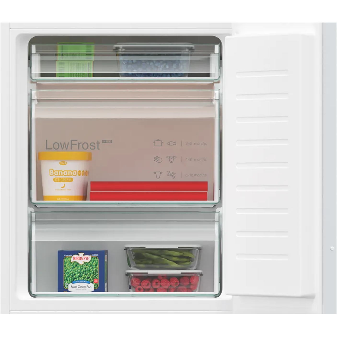 iQ300 Frigorífico combi integrable 177.2 x 54.1 cm Puerta deslizante 4