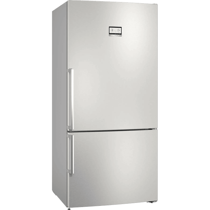 Serie 6 Frigorífico combinado de libre instalación 186 x 86 cm Acero antihuellas, Total NoFrost, Función refrigeración 