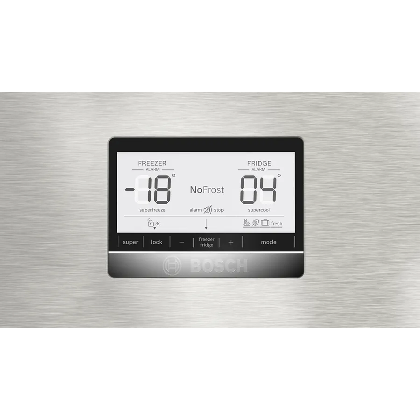 Serie 6 Frigorífico combinado de libre instalación 186 x 86 cm Acero antihuellas, Total NoFrost, Función refrigeración 