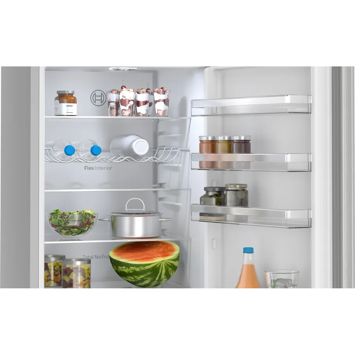 Serie 4 Frigorífico combinado de libre instalación 203 x 60 cm Acero mate antihuellas, Total NoFrost 9