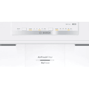 Serie 4 Frigorífico combinado de libre instalación 186 x 86 cm Acero antihuellas, Total NoFrost