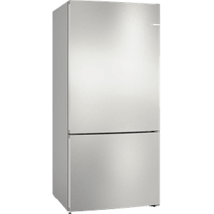 Serie 4 Frigorífico combinado de libre instalación 186 x 86 cm Acero antihuellas, Total NoFrost