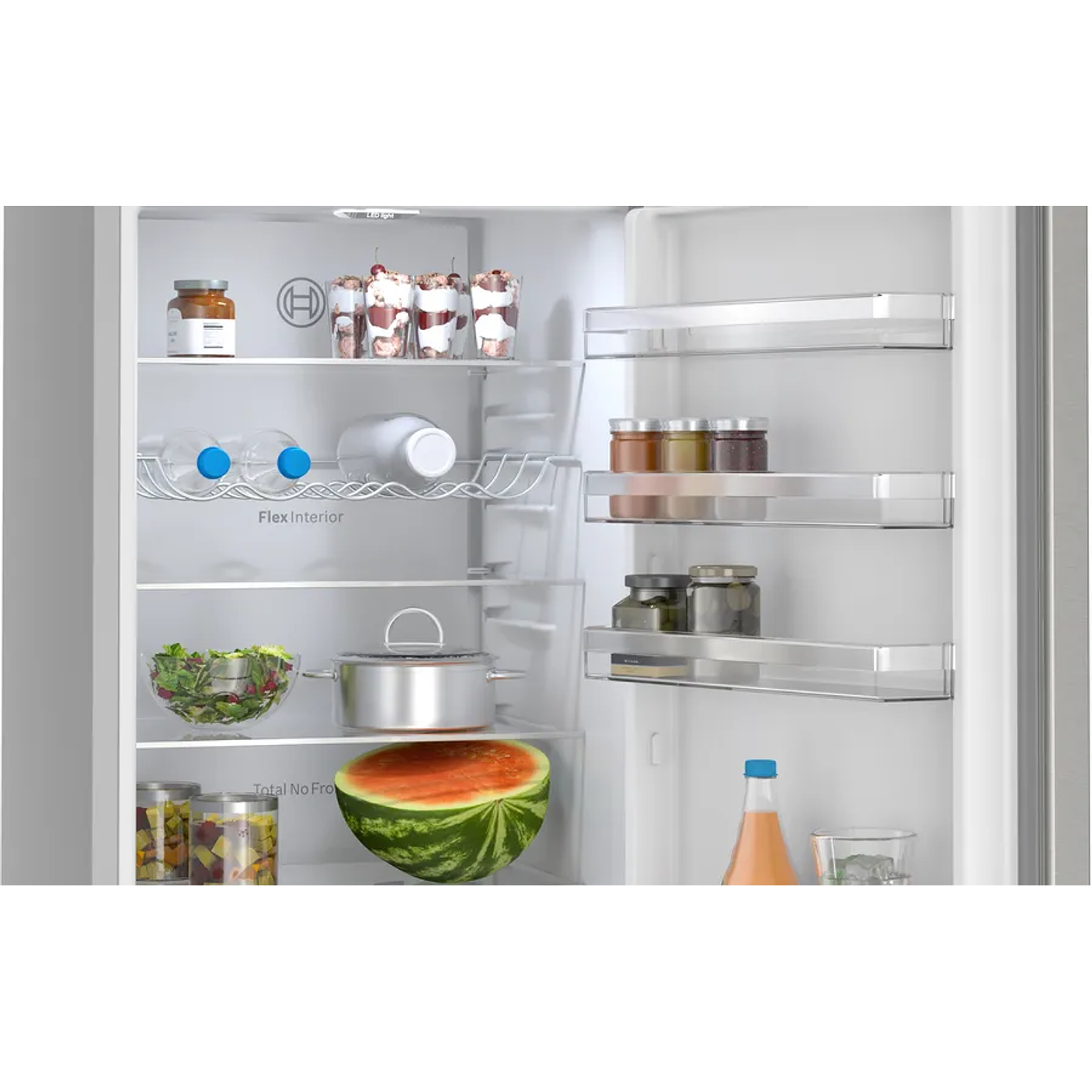 Serie 4 Frigorífico combinado de libre instalación 203 x 60 cm Acero antihuellas, Total NoFrost 9