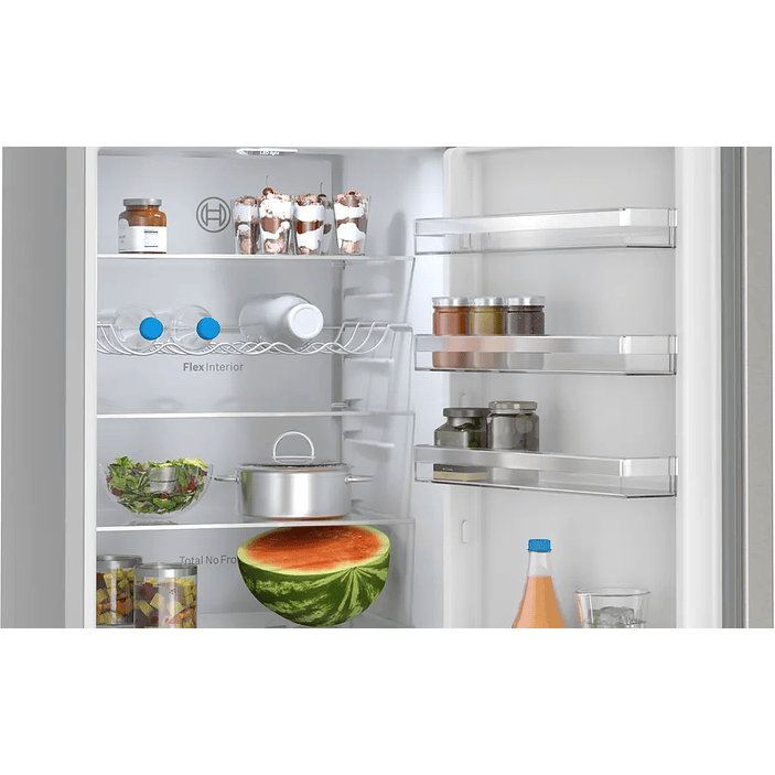 Serie 4 Frigorífico combinado de libre instalación 203 x 60 cm Acero antihuellas, Total NoFrost 9