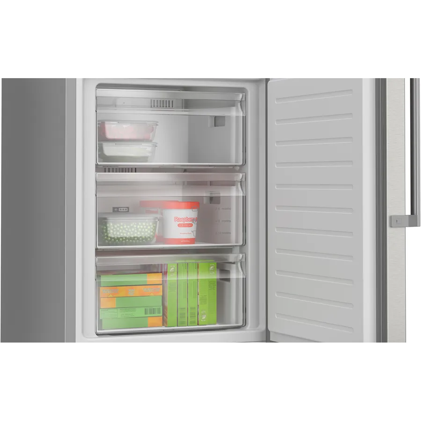 Serie 4 Frigorífico combinado de libre instalación 186 x 60 cm Acero antihuellas, Total NoFrost, Tecnología Inverter 7