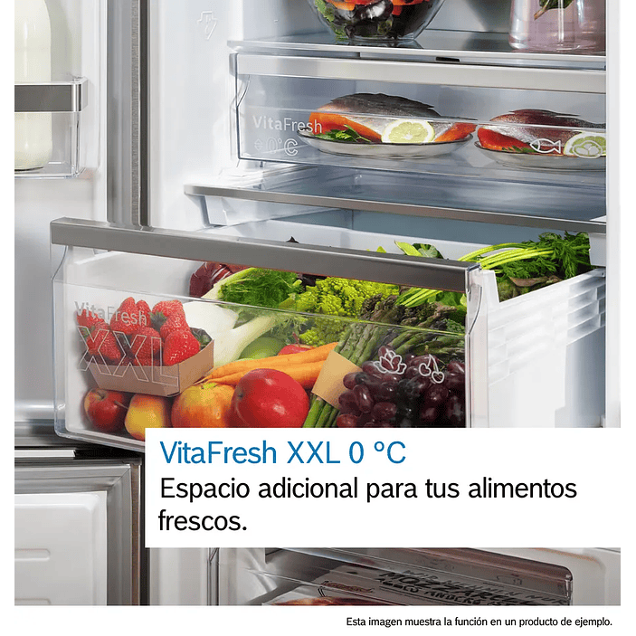 Serie 4 Frigorífico combinado de libre instalación 186 x 60 cm Acero antihuellas, Total NoFrost, Tecnología Inverter 10