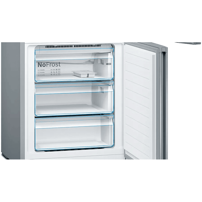 Serie 4 Frigorífico combinado de libre instalación 203 x 70 cm Acero antihuellas, Total NoFrost 8