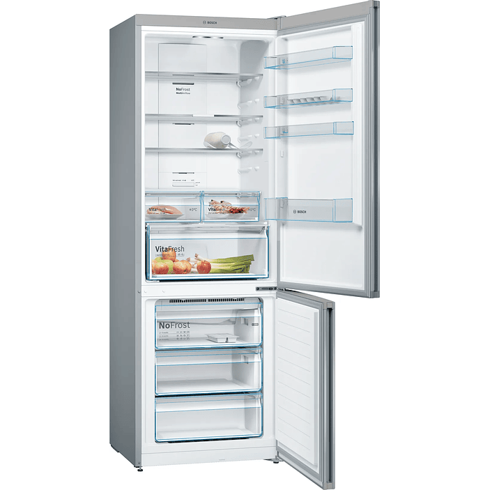 Serie 4 Frigorífico combinado de libre instalación 203 x 70 cm Acero antihuellas, Total NoFrost 5