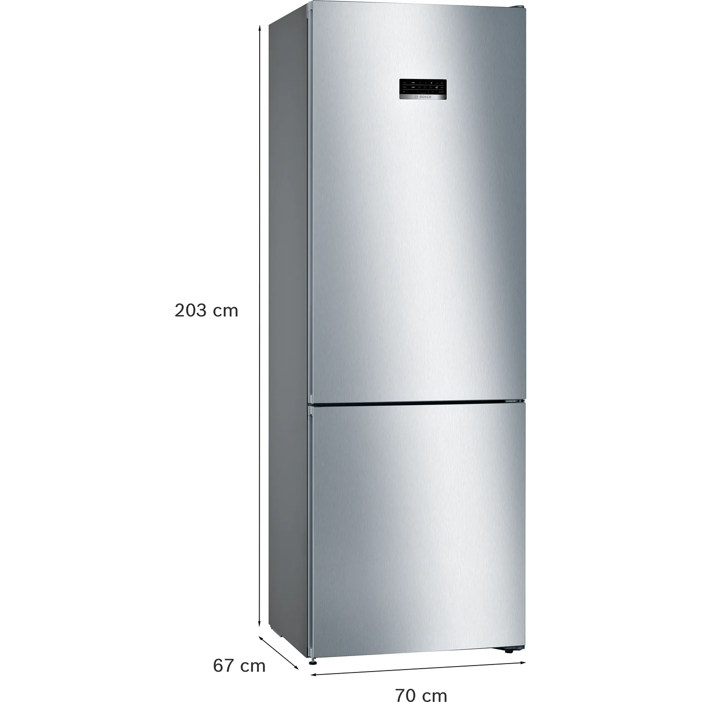 Serie 4 Frigorífico combinado de libre instalación 203 x 70 cm Acero antihuellas, Total NoFrost 9