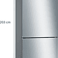 Serie 4 Frigorífico combinado de libre instalación 203 x 70 cm Acero antihuellas, Total NoFrost - Miniatura 9