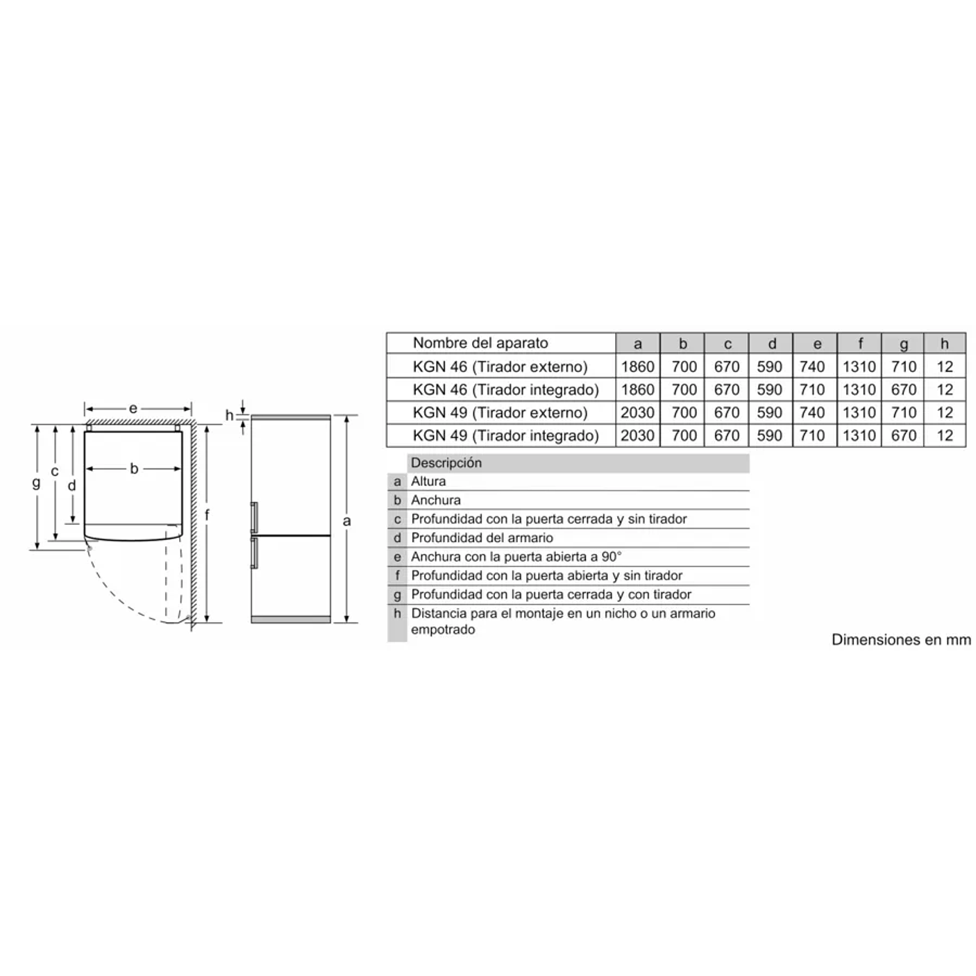 Serie 4 Frigorífico combinado de libre instalación 203 x 70 cm Acero antihuellas, Total NoFrost 13