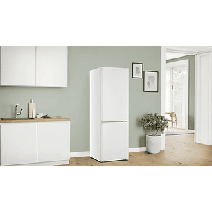 Serie 4 Frigorífico combinado de libre instalación 186 x 60 cm Blanco, Total NoFrost