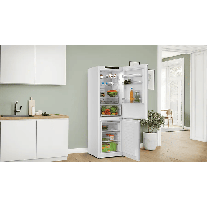 Serie 4 Frigorífico combinado de libre instalación 186 x 60 cm Blanco, Total NoFrost 10