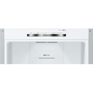 Serie 4 Frigorífico combinado de libre instalación 186 x 60 cm Acero antihuellas, Total NoFrost