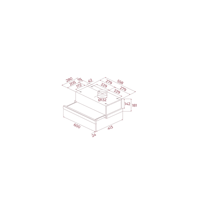 Campana Extractora TL 6310 60 cm Inox Motor doble turbina TEKA 3