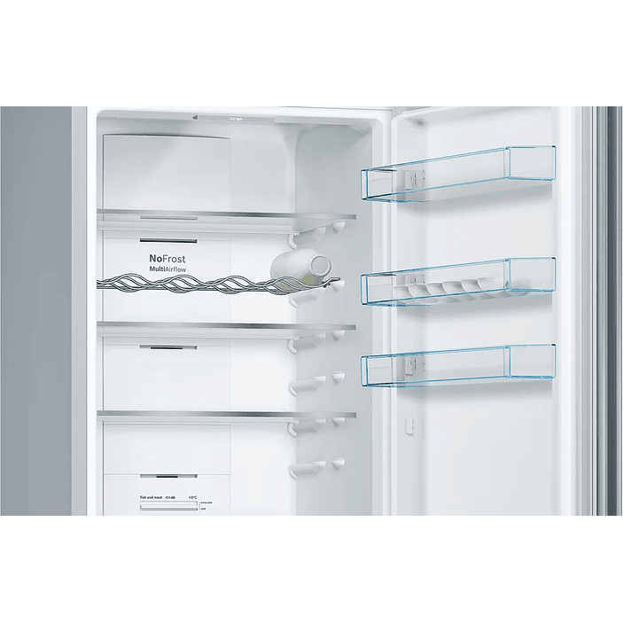 Serie 4 Frigorífico combinado de libre instalación 203 x 60 cm Acero antihuellas, Total NoFrost 6