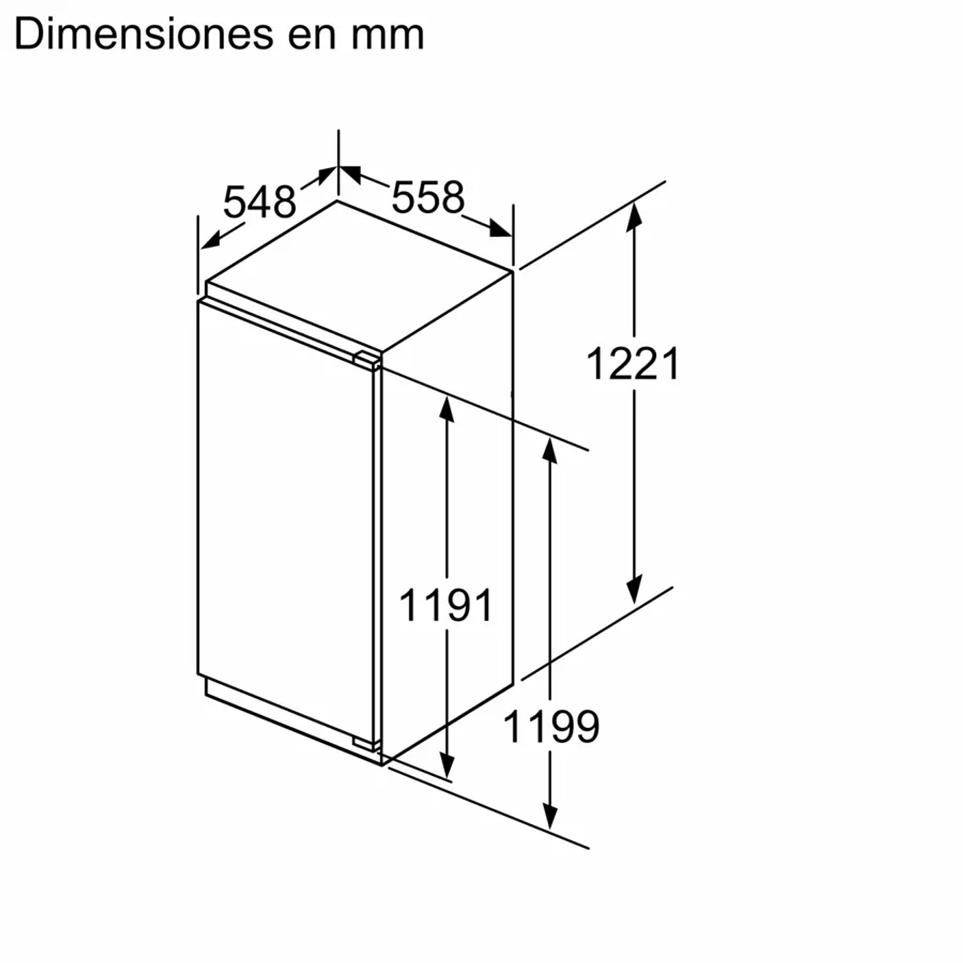 iQ500 Frigorífico integrable 122.1 x 55.8 cm Cierre SoftClose con puerta fija 6