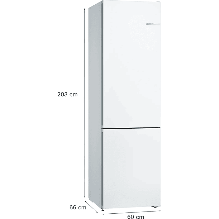 Serie 4 Frigorífico combinado de libre instalación 203 x 60 cm Blanco, Total NoFrost 9