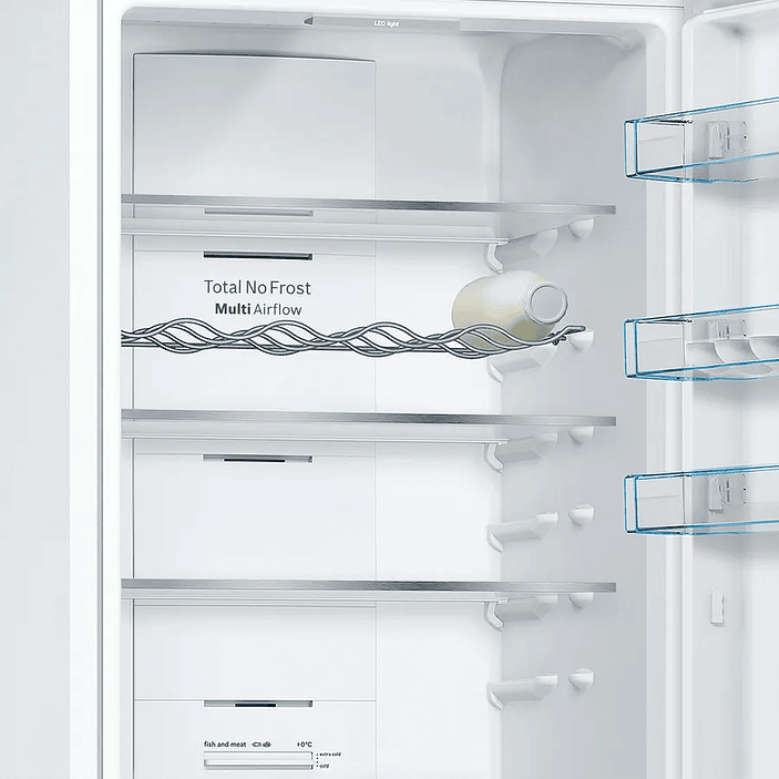 Serie 4 Frigorífico combinado de libre instalación 203 x 60 cm Blanco, Total NoFrost 10