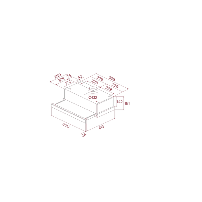 Campana Extractora TL 6310 60 cm Negro Motor doble turbina TEKA 3