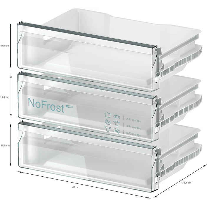 iQ500 Congelador integrable bajo encimera 82 x 59.8 cm Cierre SoftClose con puerta fija 6