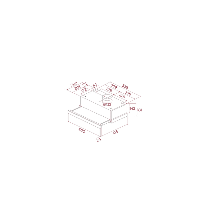 Campana Extractora TL 6310 60 cm Blanco Motor doble turbina TEKA 4