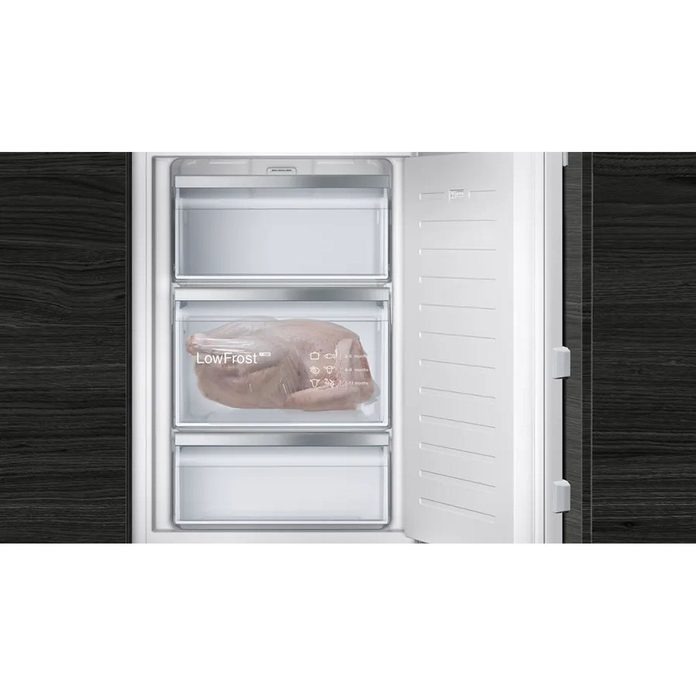 SIEMENS iQ300 · Congelador integrable 87,4 × 55,8 cm · Puerta fija 4