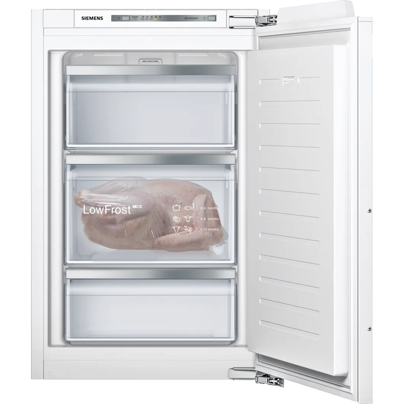 SIEMENS iQ300 · Congelador integrable 87,4 × 55,8 cm · Puerta fija 1